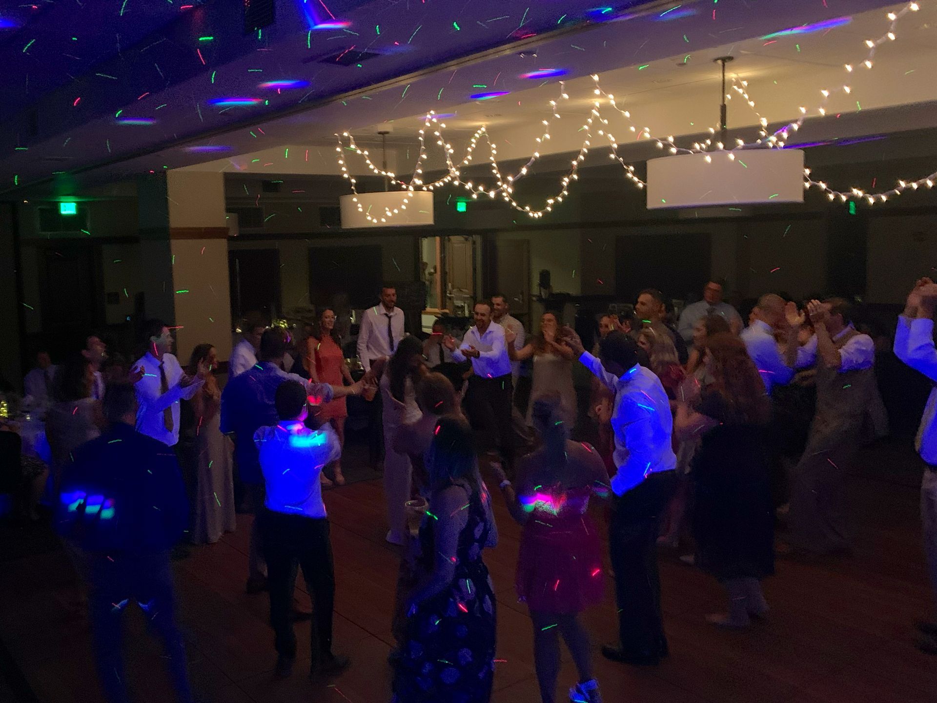 Mix It Up! providing dj services while a group of people are dancing.