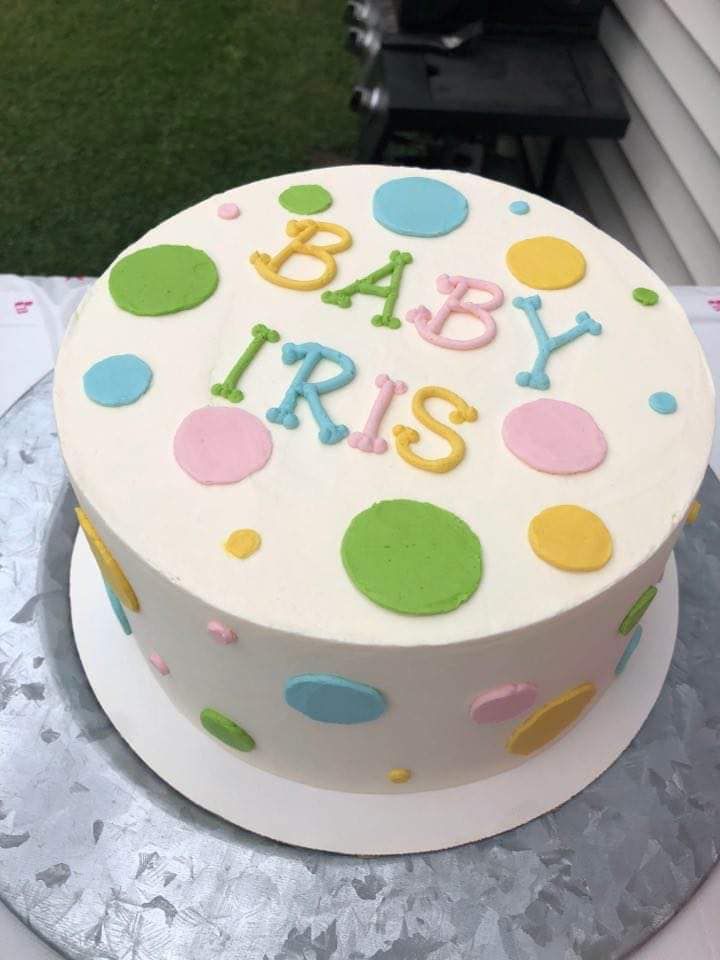 Mix It Up! cakes and cupcakes: Baby cake with fun shapes and colors