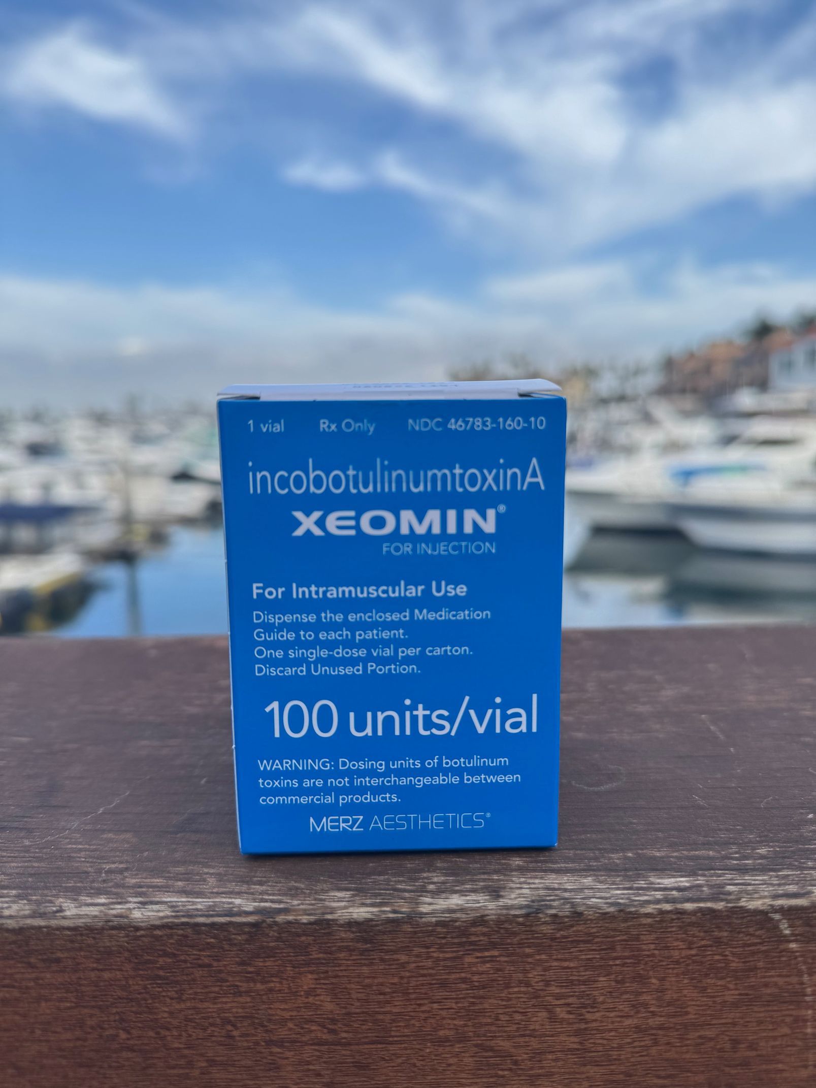 A box of xeomin powder for solution for injection 100 units