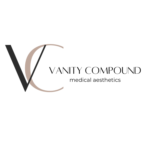 A logo for a company called vanity compound