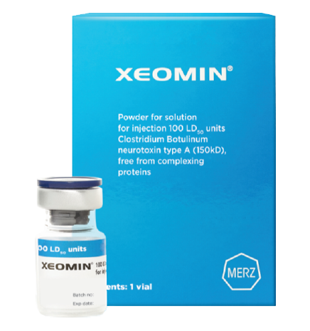 A box of xeomin powder for solution for injection 100 units