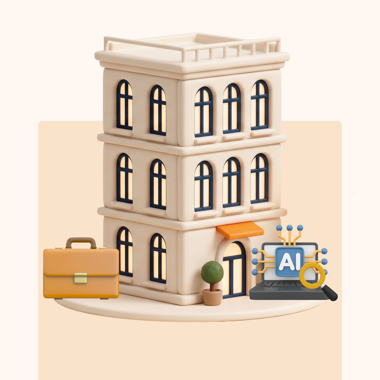 Illustration of how AI search is now driving high-intent guests directly to hotel websites.