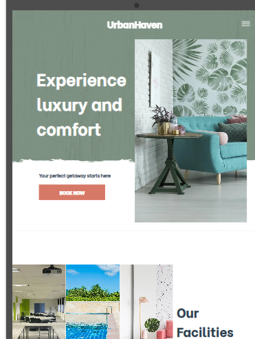 Creating effective hotel Landing Page