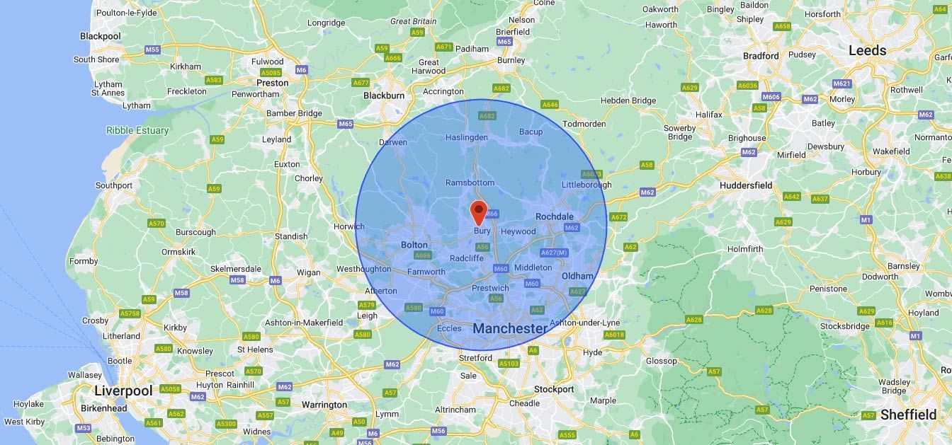 bury central area map