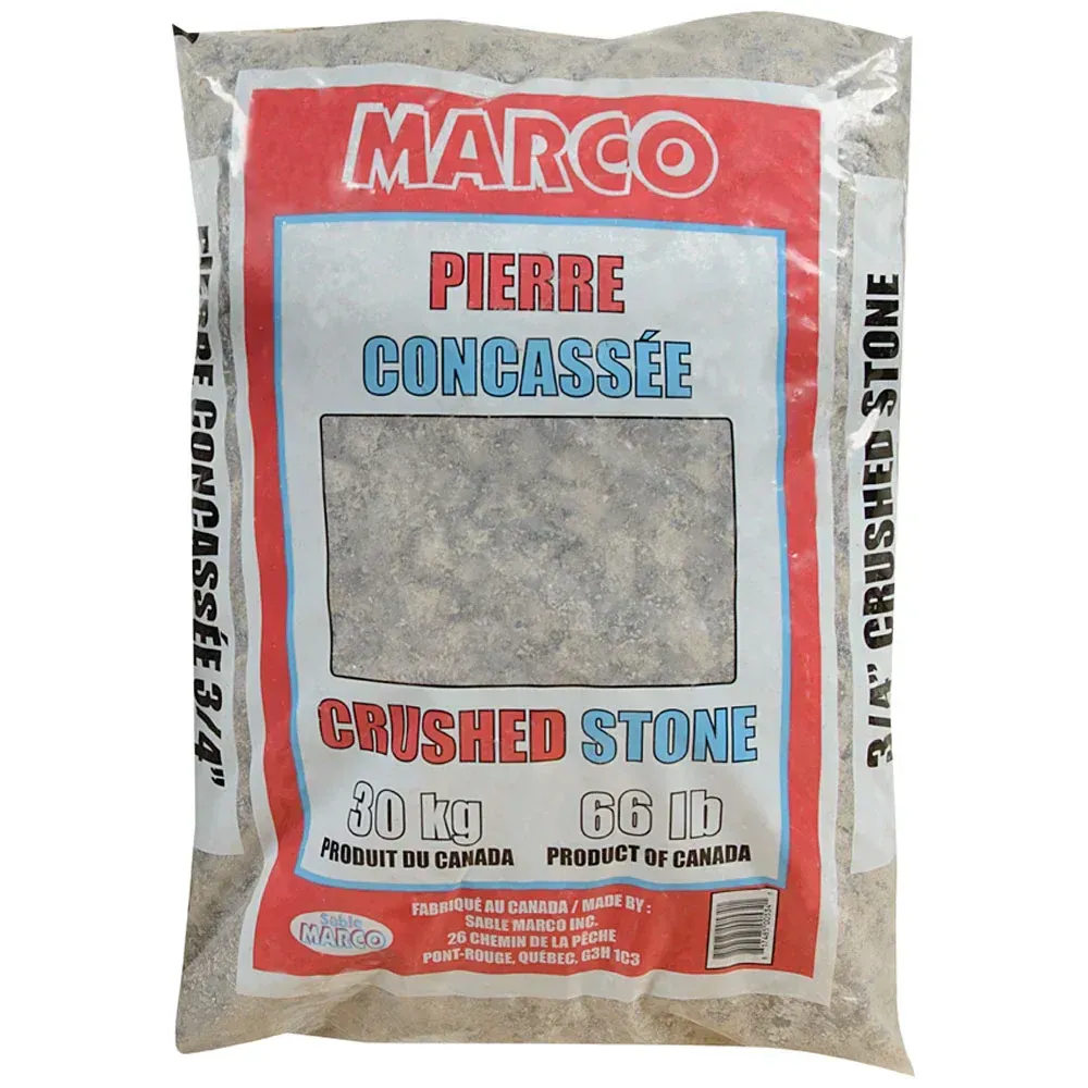 Un sac de pierre concassée marco pierre