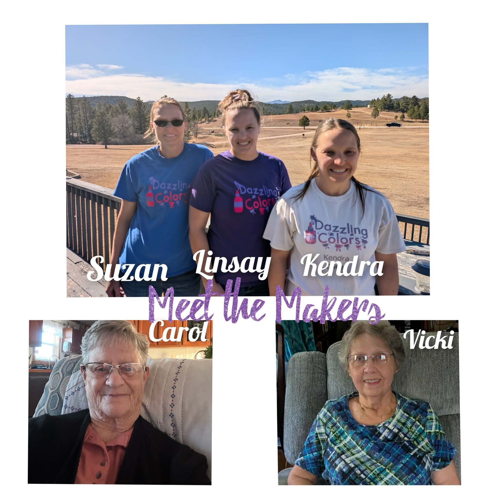 Meet the Makers spotlight featuring the creative artists and crafters who design handmade items for Dazzling Colors Crafts.