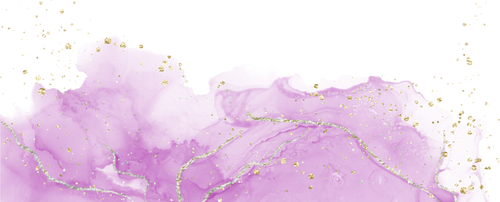 Purple and gold watercolor abstract background.