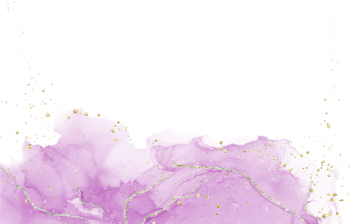 Purple and gold abstract watercolor design with white space above.