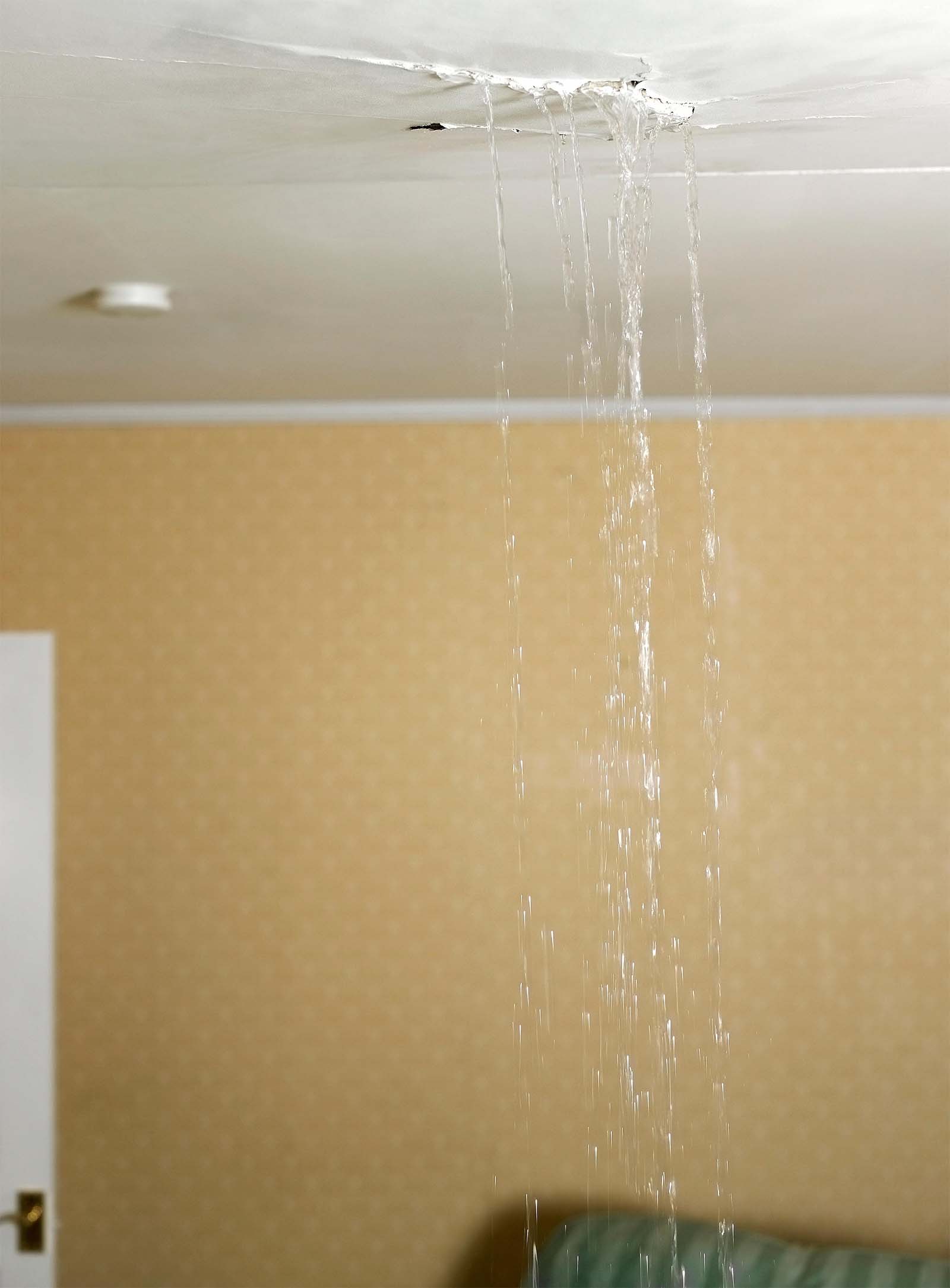 Water Leaking Through Ceiling Plastering Emergency