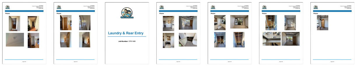 A bunch of pictures are lined up in a row on a white background.