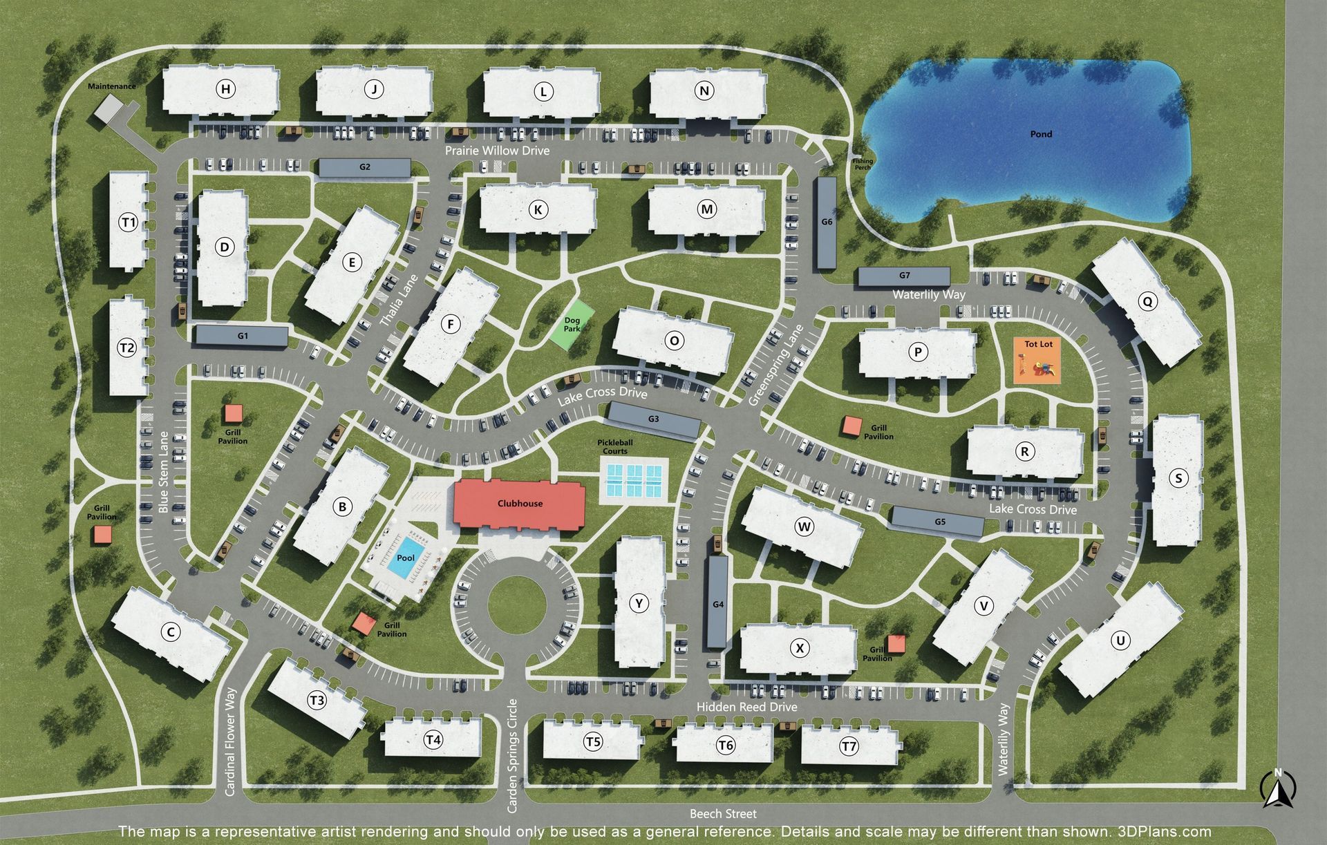 Carden Springs Site Map