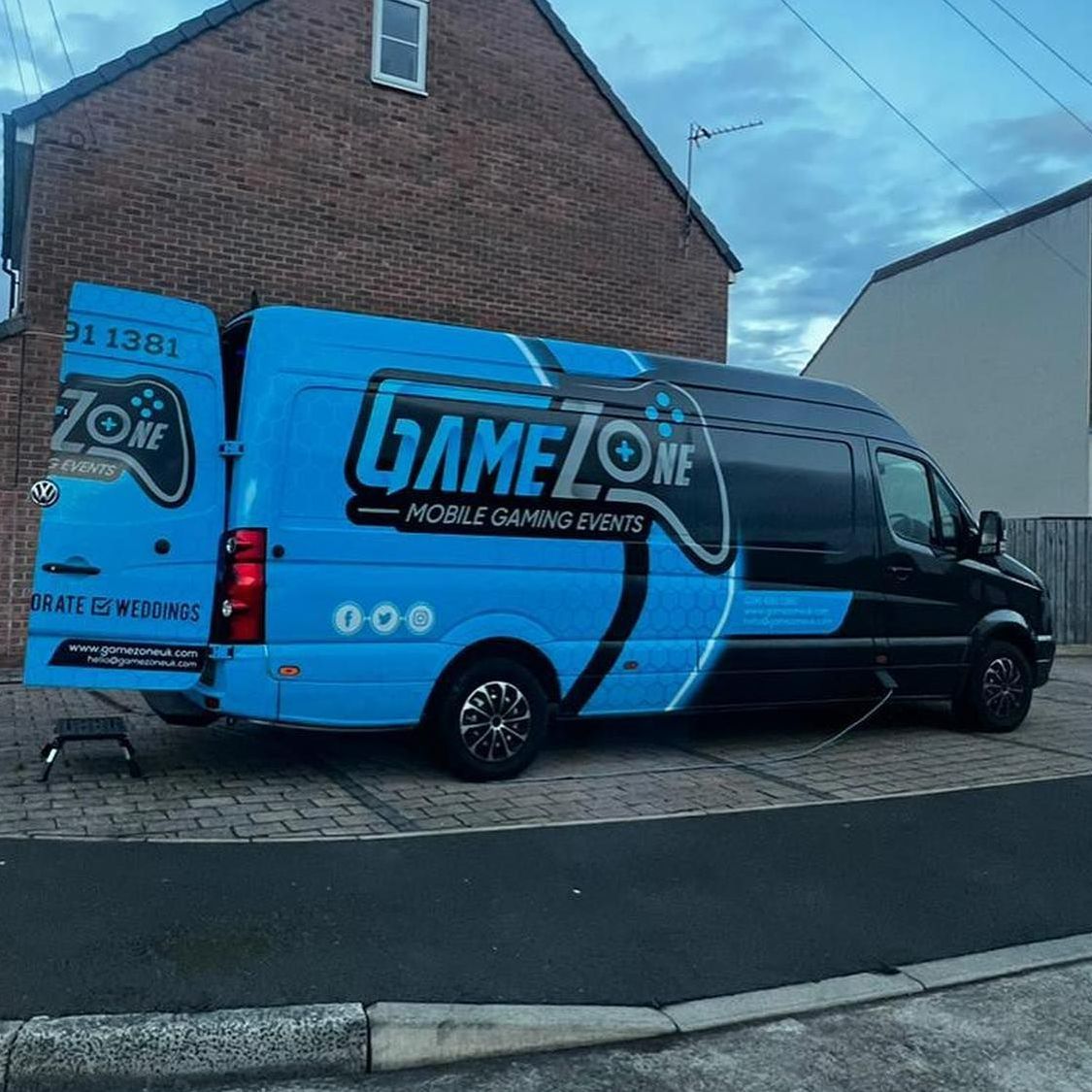 gamer van for parties in newcastle