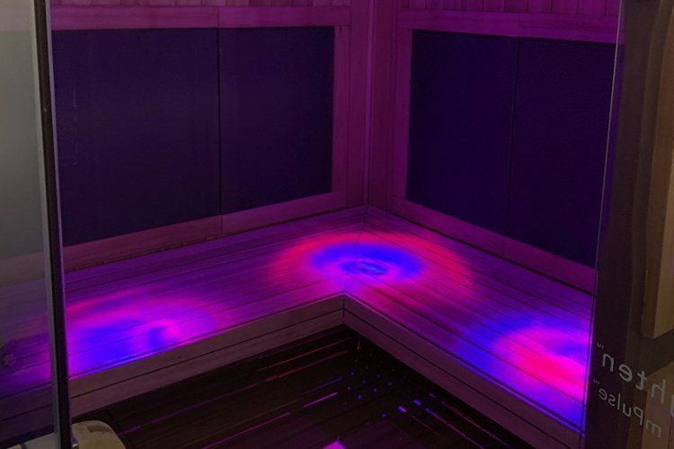 inside the holistic glow sauna
