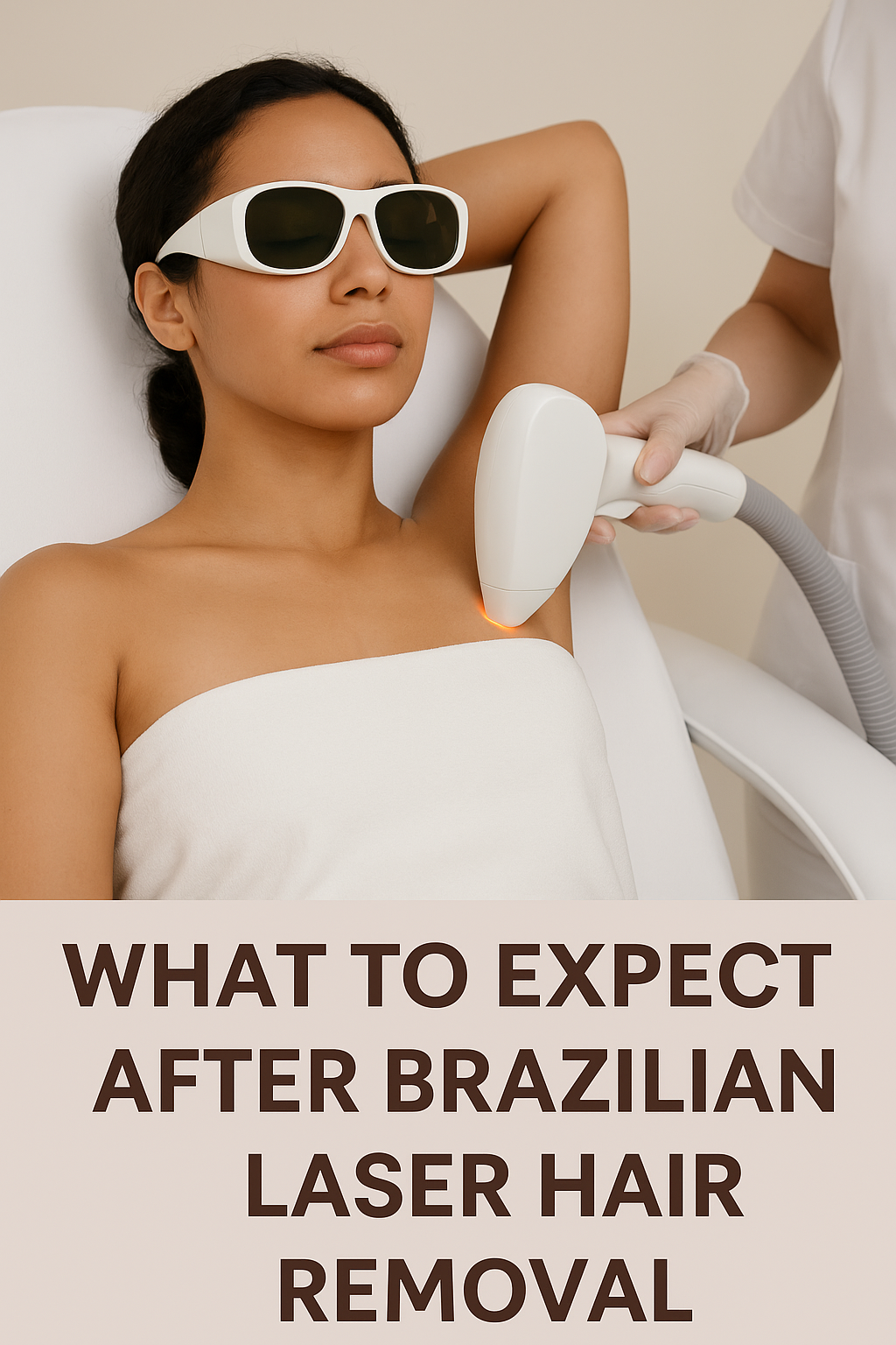 GIRL GETTING BRAZILLIAN LASER