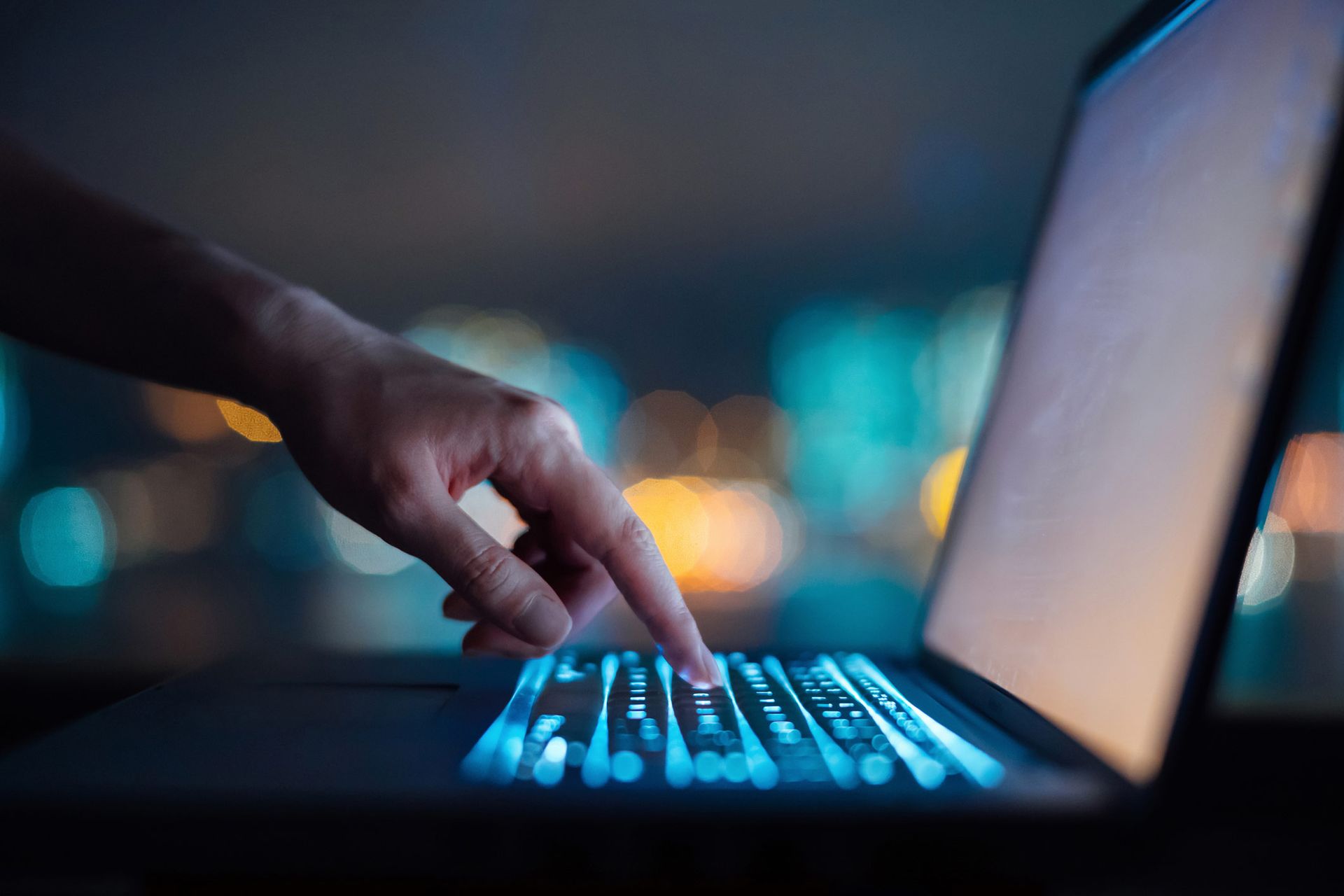 Hand typing on laptop keyboard | Shepparton, VIC | Computer Tech Support
