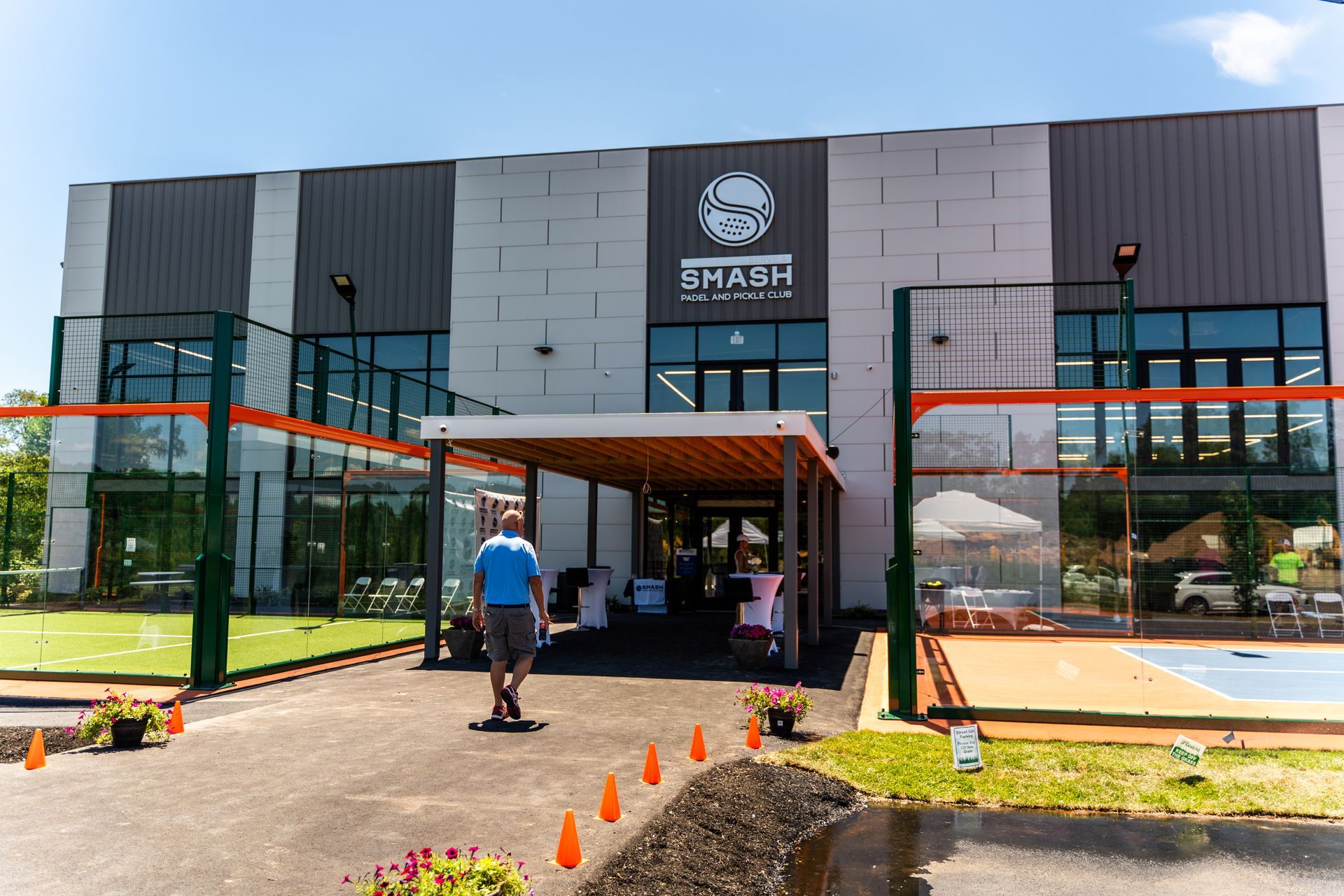 Exterior of a pickleball facility named