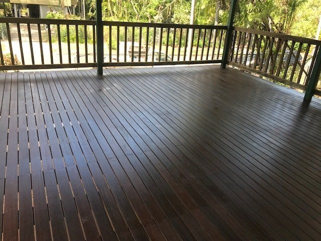Painted And Waterproofed Deck Floor Finished — Universal Coatings & Maintenance in Darwin City, NT