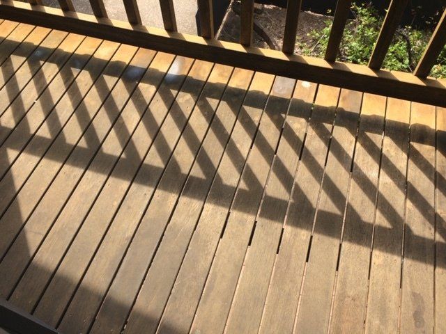 Painted And Waterproofed Deck Floor Start — Universal Coatings & Maintenance in Darwin City, NT