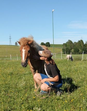 Frau und Pony, Mensch und Pony
