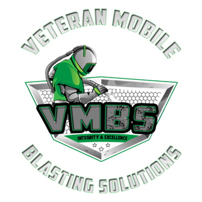 A logo for veteran mobile blasting solutions