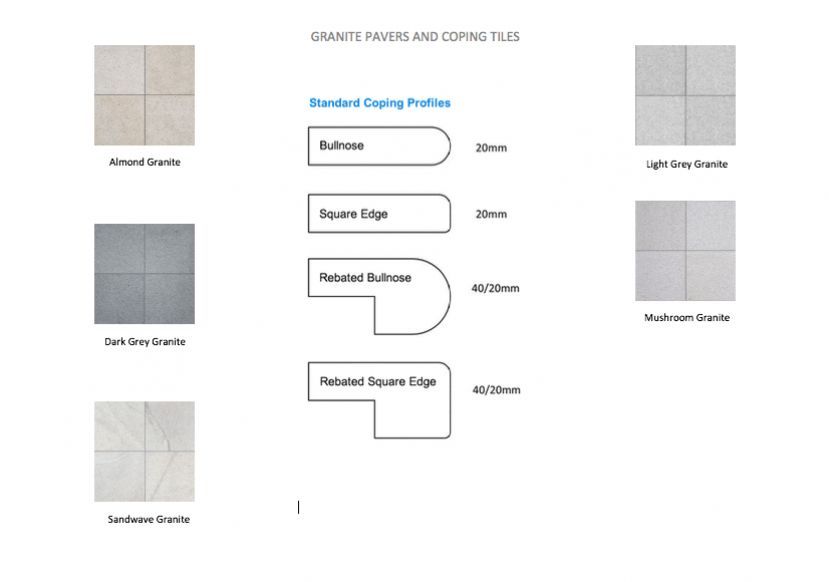 Granite Pavers and Coping Tiles — Pool Concepts in Howard Springs, NT
