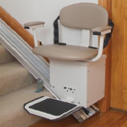 The SL350DC model takes the Harmar Indoor Stair Lift one step further step further with a battery back-up system that provides 15-20 trips even if there is no power, with a cable-operated system that uses steel aircraft cable rated at 4,200 pounds breaking strength, you are guaranteed a smooth and safe ride, quick too at a speed of 20 feet per minute.