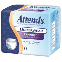 Most absorbent underwear for extended wear – day or night, contains additional super absorbent polymer and cellulous fibers for 50% more absorbency than traditional* protective underwear, breathable, air flow material for dry, healthy skin.