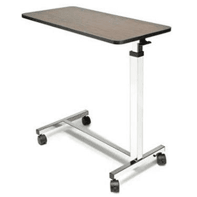Non-tilt table with infinite height adjustments between 28