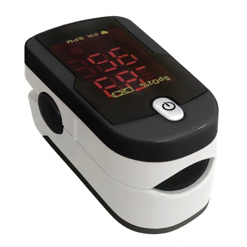 Fingertip measurement of Sp02% (Oxygen Saturation) and pulse rate, measures quickly and accurately, LED display screen can display information in two directions, low power consumption with auto shut-off feature, up to 30 hours of continuous use.