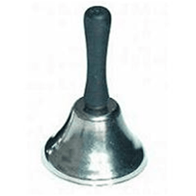 Steel call bell delivers a loud, clear ring, ideal for those who are bed ridden and may need assistance.