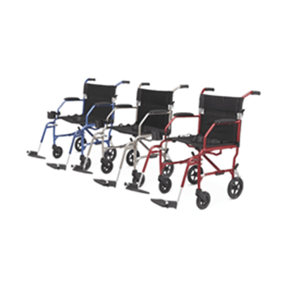 Freedom Transport Chair, weighs less than 15 lbs, folds down for easy storage, convenient cup holder and seat belt for safety, 300 lb. capacity.