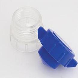 Wing grips allow for easy crushing of hard to swallow pills, storage area under cap.