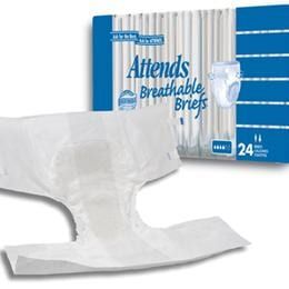 Contains additional super absorbent polymer and cellulose fibers for more absorbency than our value tier breathable briefs, triple-tier moisture locking system (pH-reducing fibers, microporous acquisition layer, super absorbent polymer) for exponential improvements in absorbency, skin health and odor control.