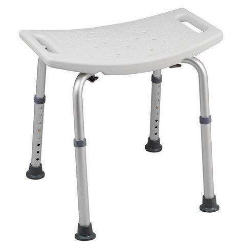 Bath seat, lightweight aluminum frame, corrosion proof, legs are adjustable, suction style tips.