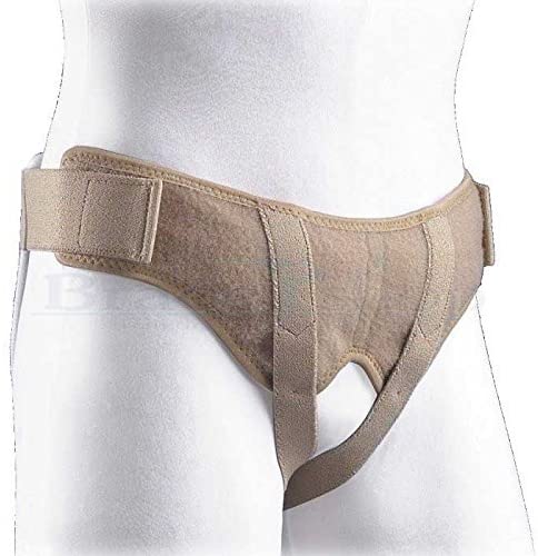 Provides comfortable, yet constant pressure to the hernia.