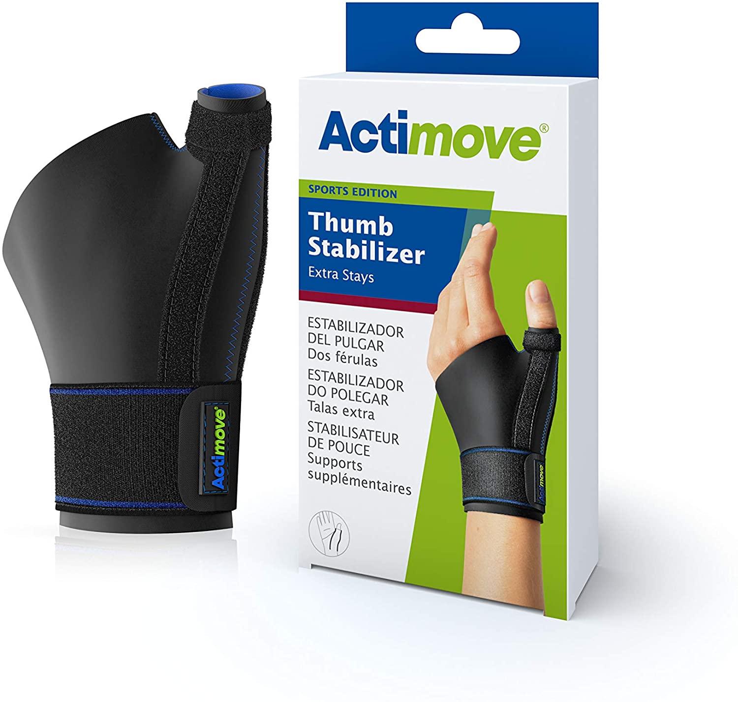 Protects the thumb with its lightweight, perforated outer shell, cool terry liner.