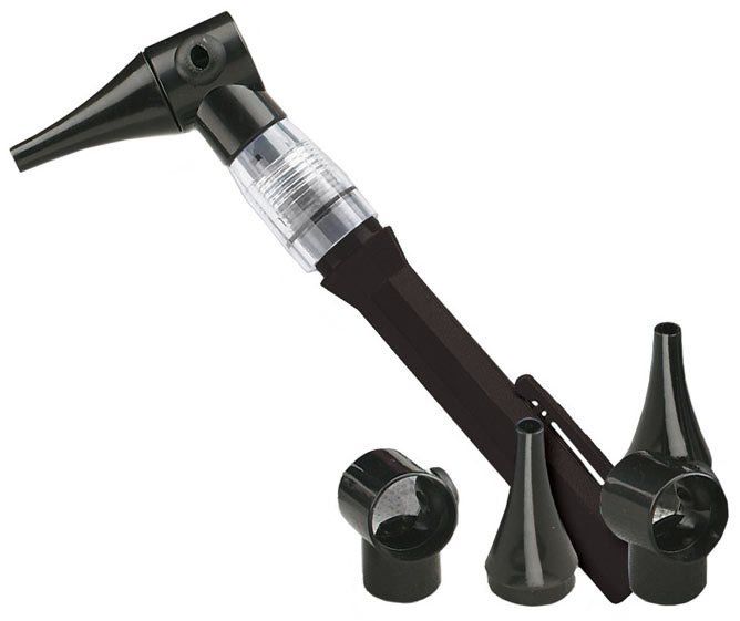 The Xenon Pocket otoscope is twist activated and features a xenon lamp which provides 6000 candlepower at 3X magnification, includes one reusable specula (cold autoclavable) and two sizes of disposable specula (along with converter by Welch Allyn®).