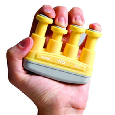 Easy to use hand exerciser, strengthens each finger individually, ideal for arthritic hand exercises, improves dexterity and hand strength, 4 pounds of resistance per finger, ergonomic design with non-slip finger and palm pads