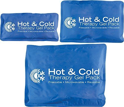 Soothe strains and pain with the reusable, microwaveable hot/cold packs. Stays flexible, even when frozen. Cost effective and long lasting. Three sizes to choose from.