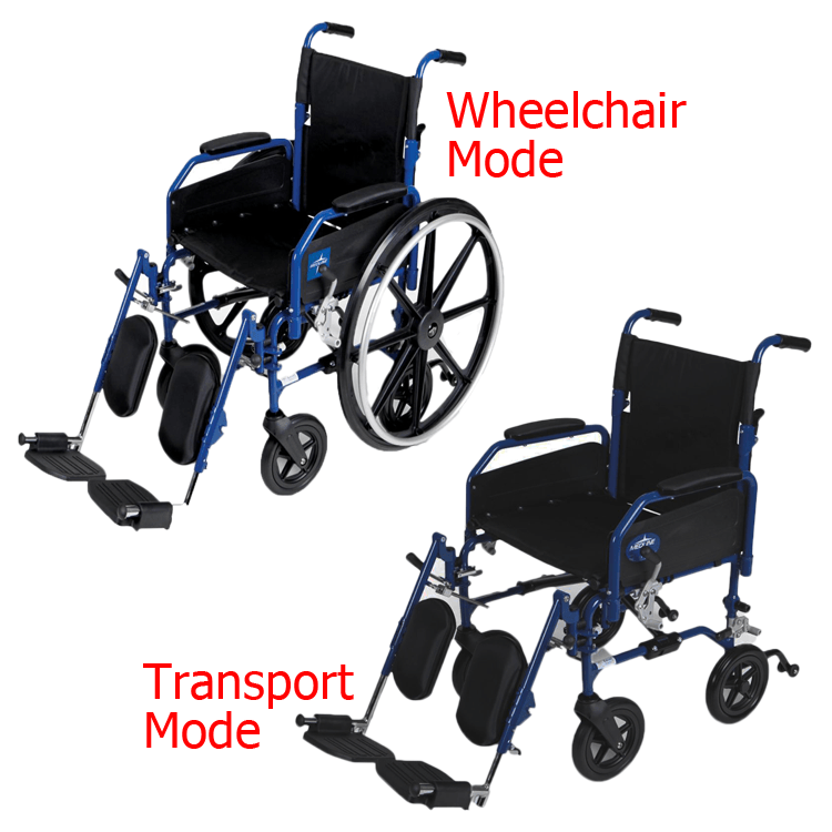 Navigator Wheelchair, it's a Transport chair and lightweight wheelchair all in one!
