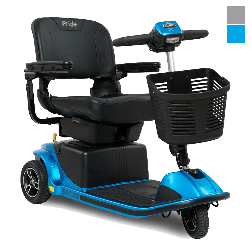 3 Wheel electric scooter is rugged and dependable and disassembles easily into smaller pieces.