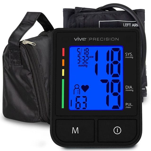 MABIS Multiple Sizes Arm Home Automatic Digital Blood Pressure Monitor  1-Tube Black 1 Each