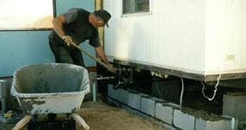 Repairing the house — mobile home skirting in Morehead City, NC