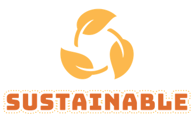 Plant-based food logo featuring a chili pepper and tomatoes in orange, text