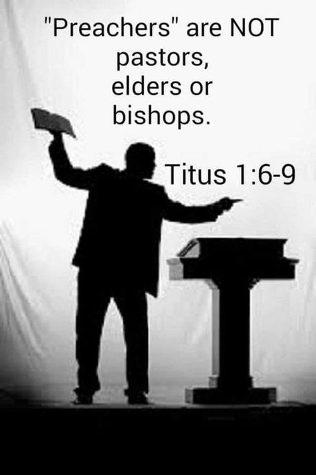 Preachers are not pastors