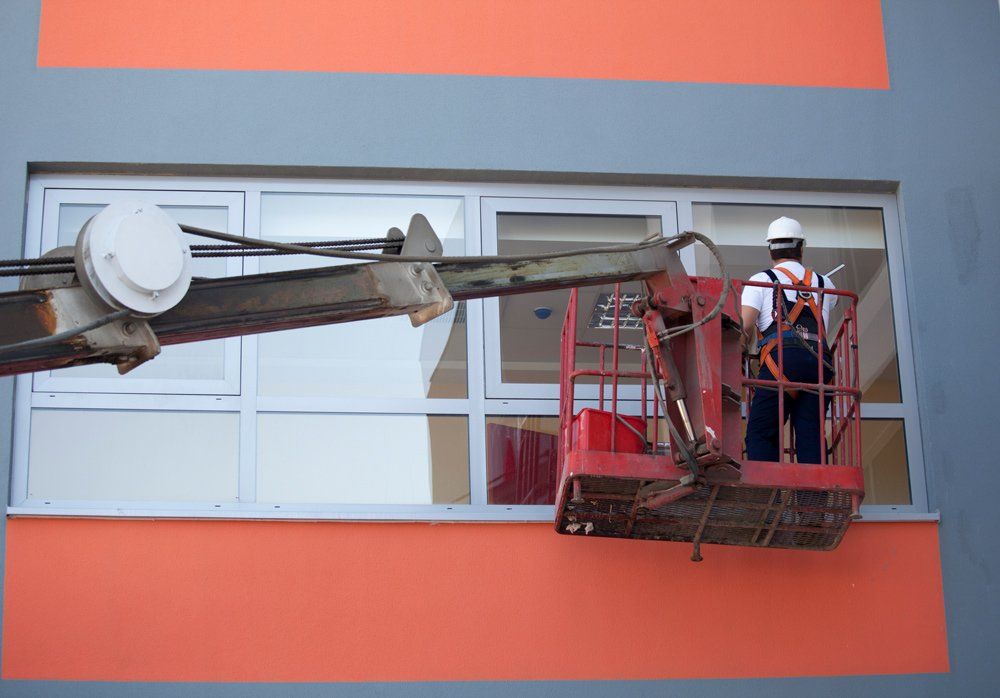 Painting Commercial Window — Pensacola, FL — Protected Painting Services