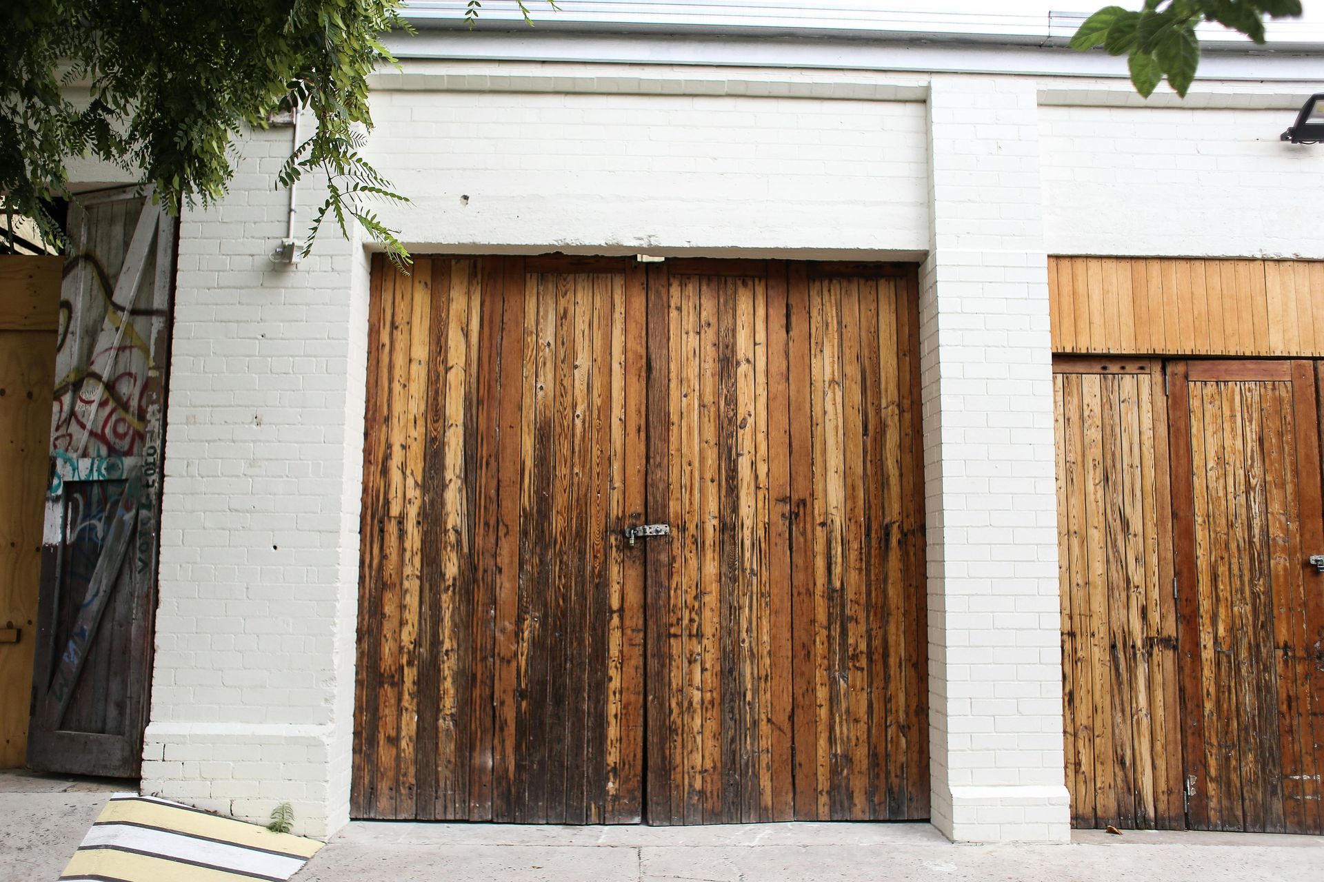 wooden garage doors