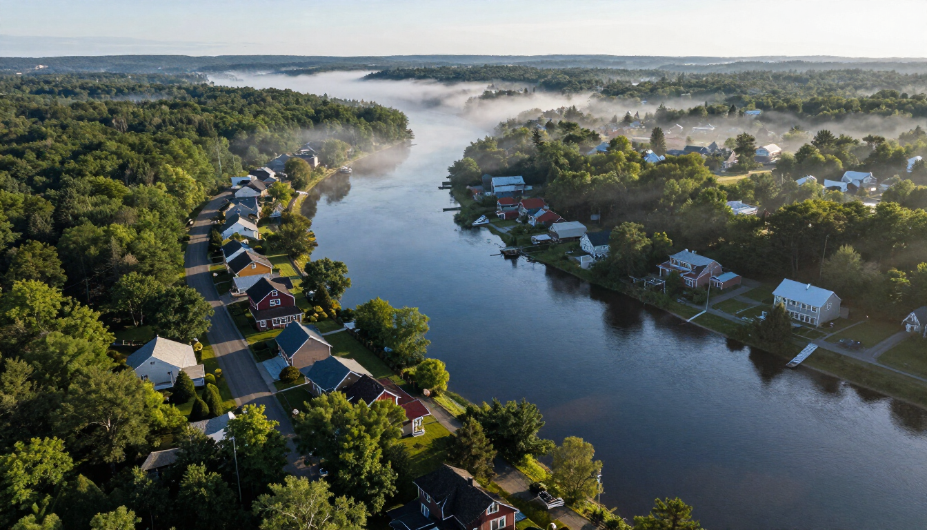 Family enjoying nature in Nackawic NB