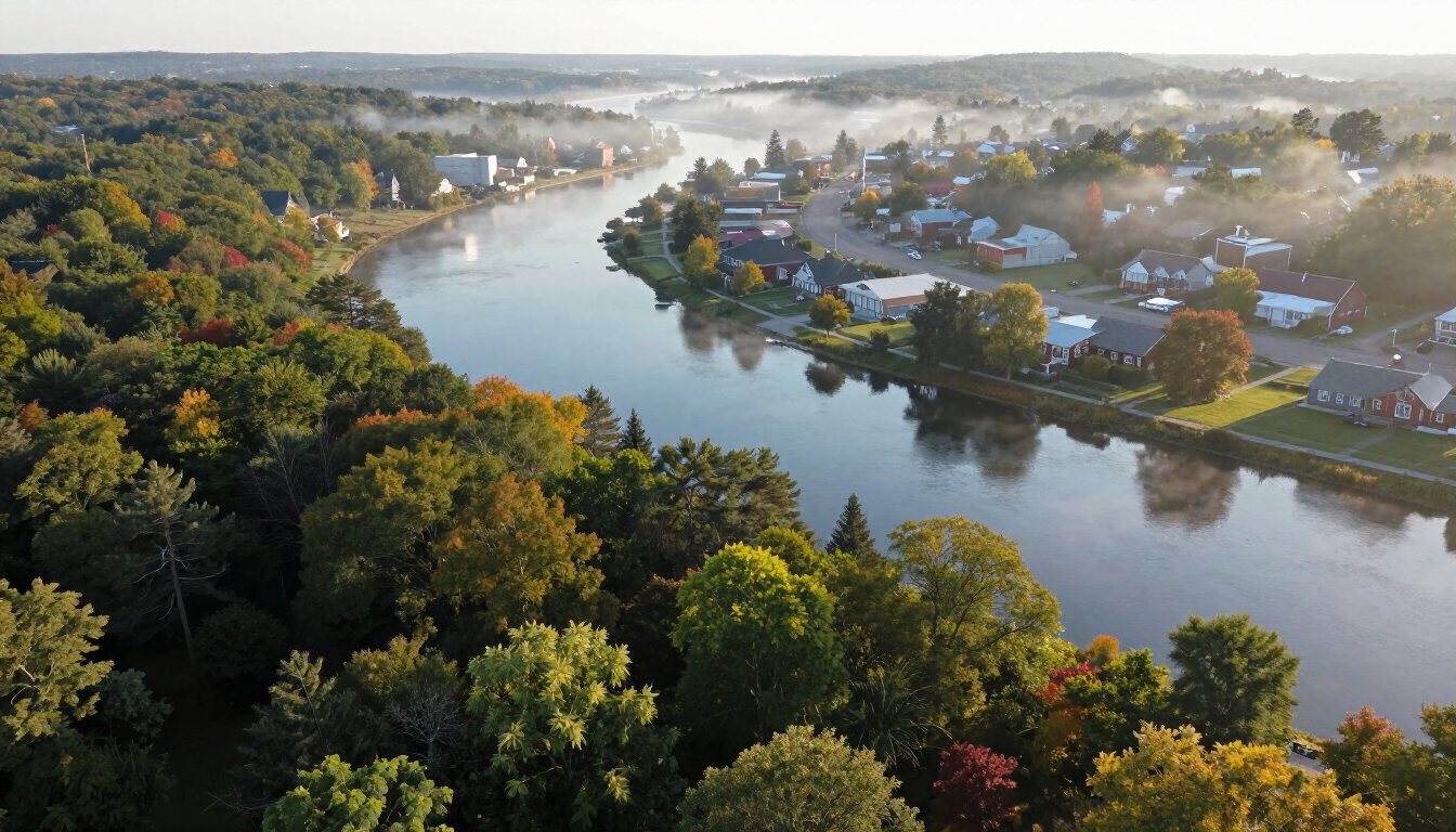 Nackawic Aerial View