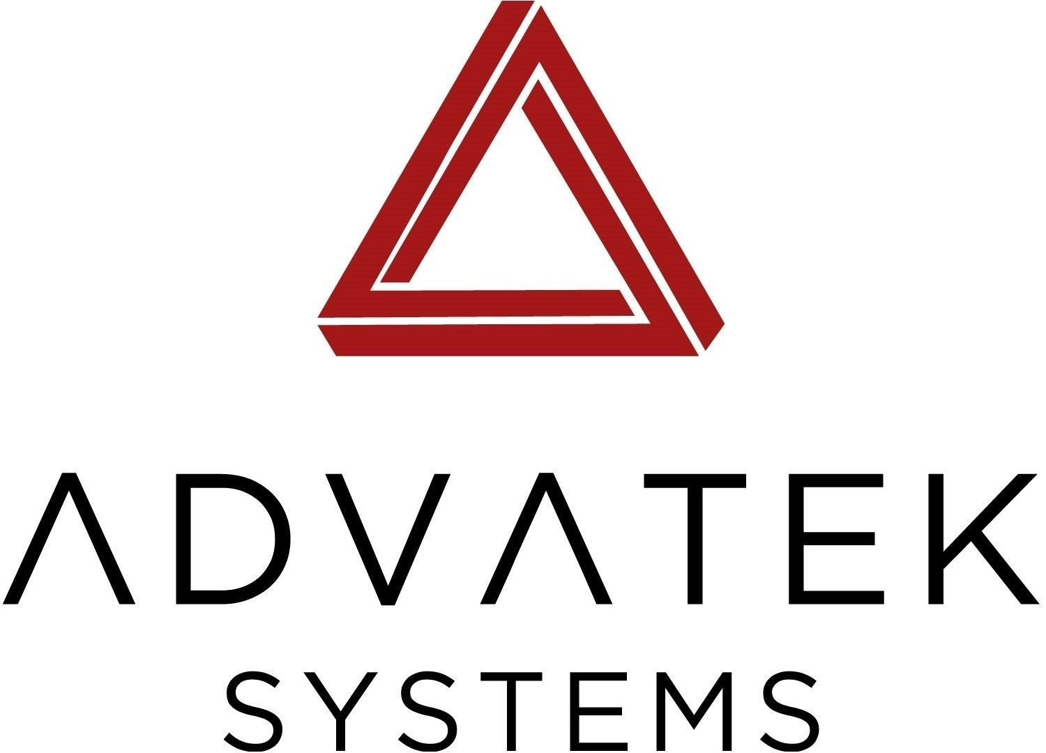 Logo: Red impossible triangle above "ADVATEK SYSTEMS" in black text.